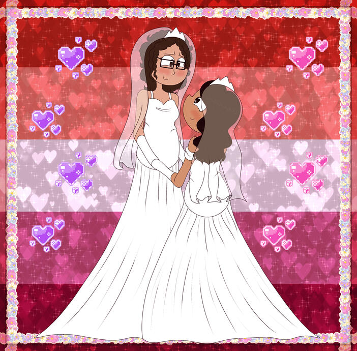 Aether and I On Wedding Day